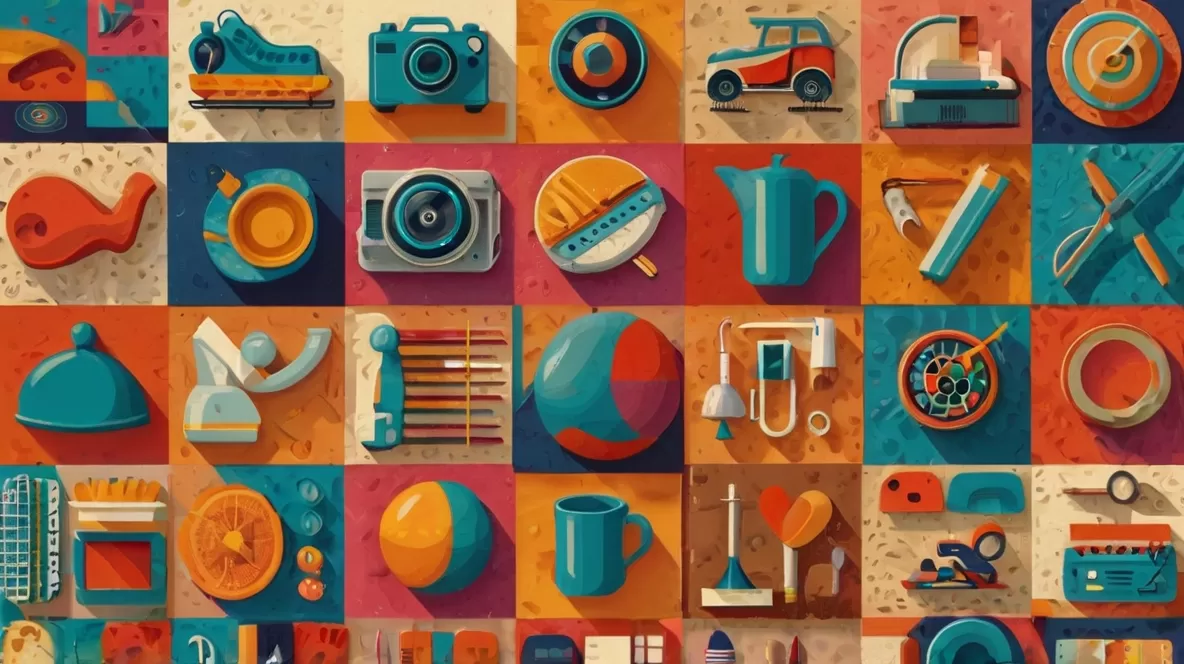 Colagem colorida mostrando vários hobbies para melhorar a saúde mental.