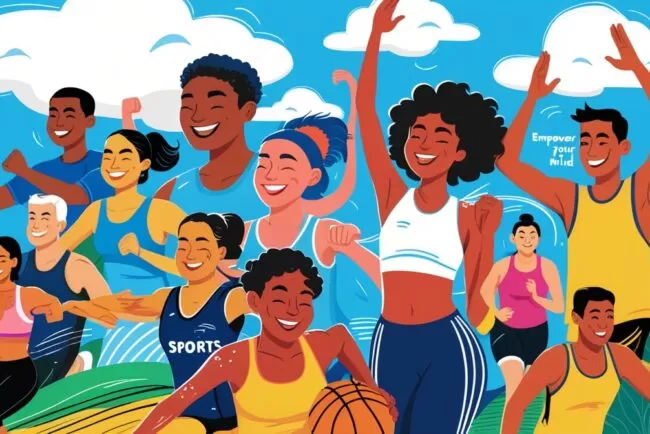 Uma pessoa praticando yoga em um cenário sereno, simbolizando a conexão entre o esporte, a natureza e o bem-estar.