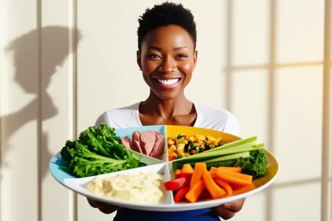 Divisão do prato para emagrecimento.