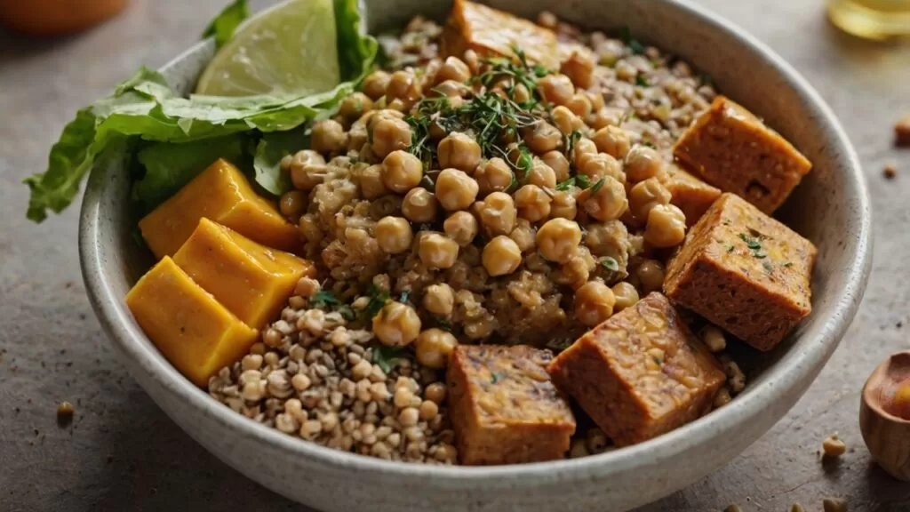 Top 6 Alimentos Ricos em Proteínas Vegetais (e Como Usá-los nas Refeições) Uma variedade de alimentos ricos em proteínas vegetais