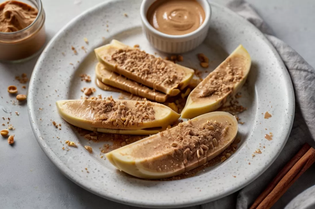 Banana Congelada com Pasta de Amendoim