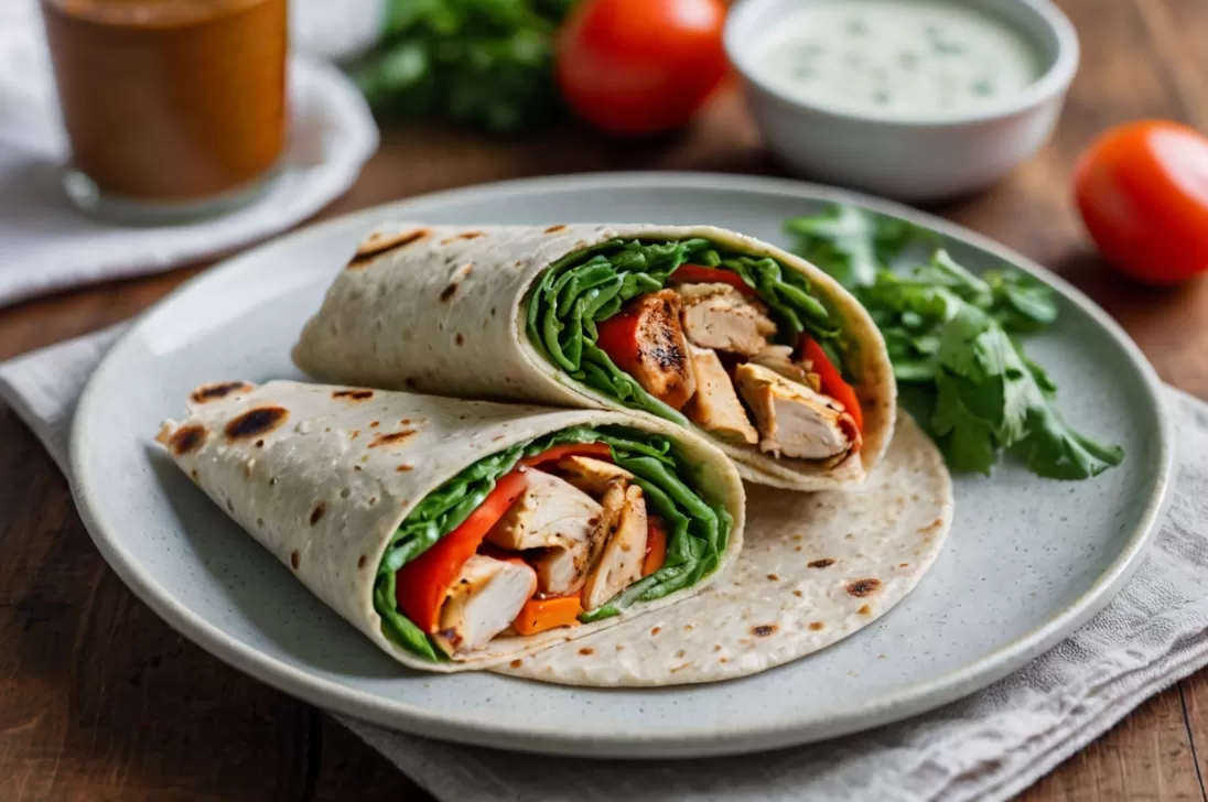 Wrap de Frango Saudável