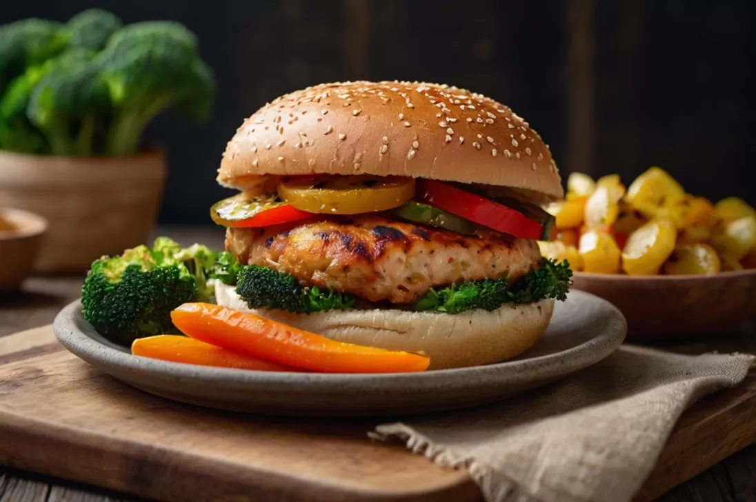 Hamburguer de Frango Caseiro